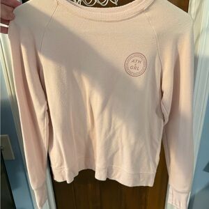 Athleta Girls Light Pink Pullover